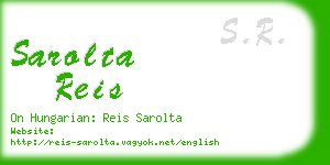 sarolta reis business card